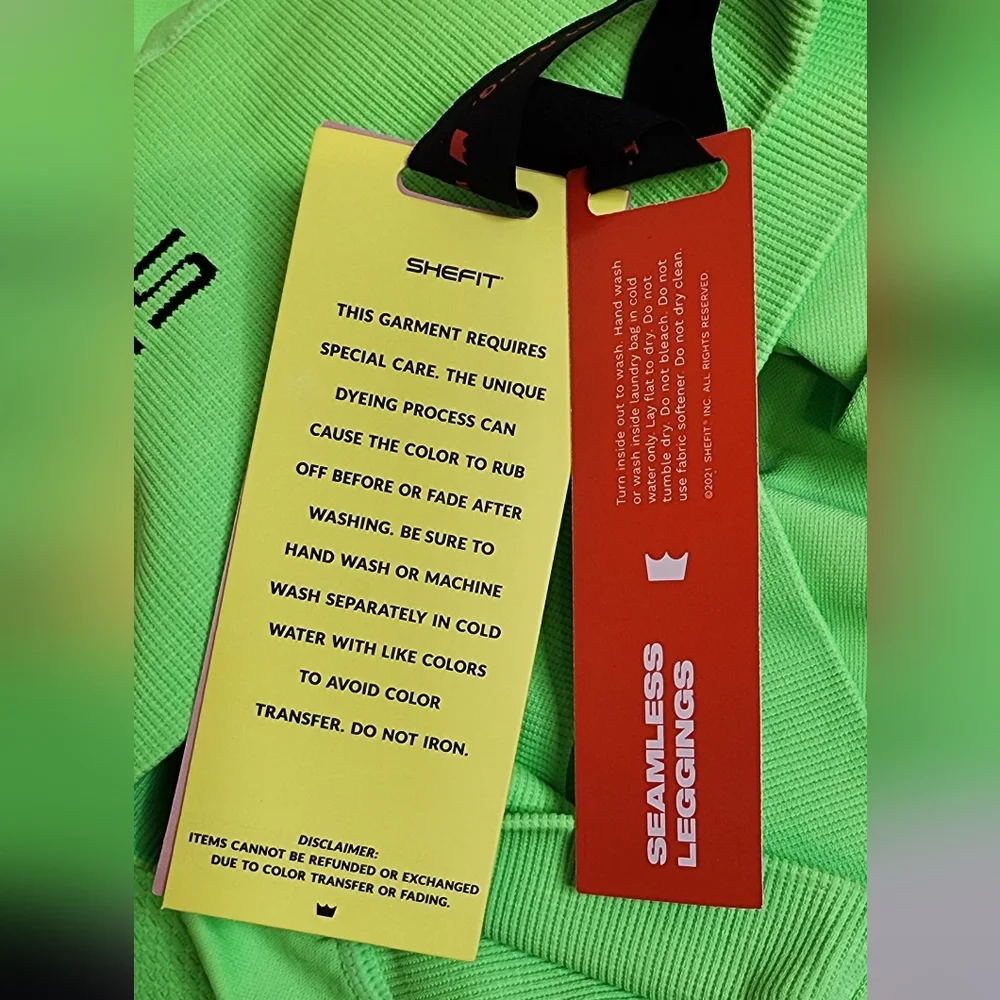 Seamless Leggings - Neon Green - Luxe - Picture 8 of 8